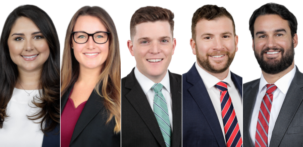 Five Associates Promoted